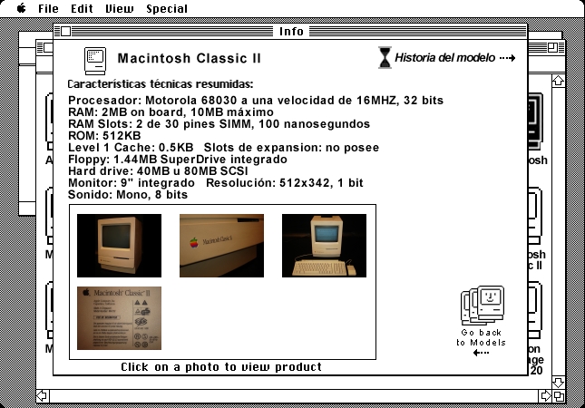 Macintosh Classic II Info