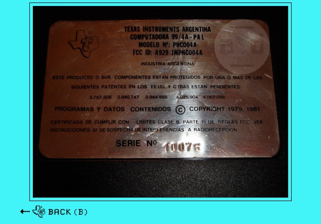 TI Black Pal 1982
