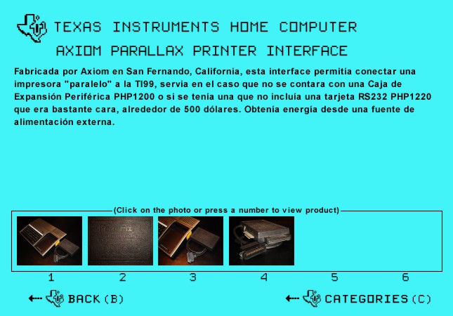 Axiom Parallax Printer Interface